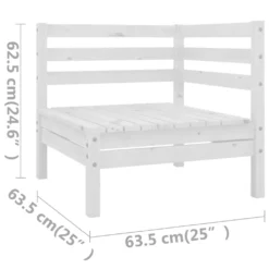 VidaXL 5-tlg. Garten-Lounge-Set Massivholz Kiefer Weiß 13 VidaXL 5-tlg. Garten-Lounge-Set Massivholz Kiefer Weiß -Grünwelt Exporteren Garten-Winkel ba499eed62e19deeacc5284b4ae9c1d8