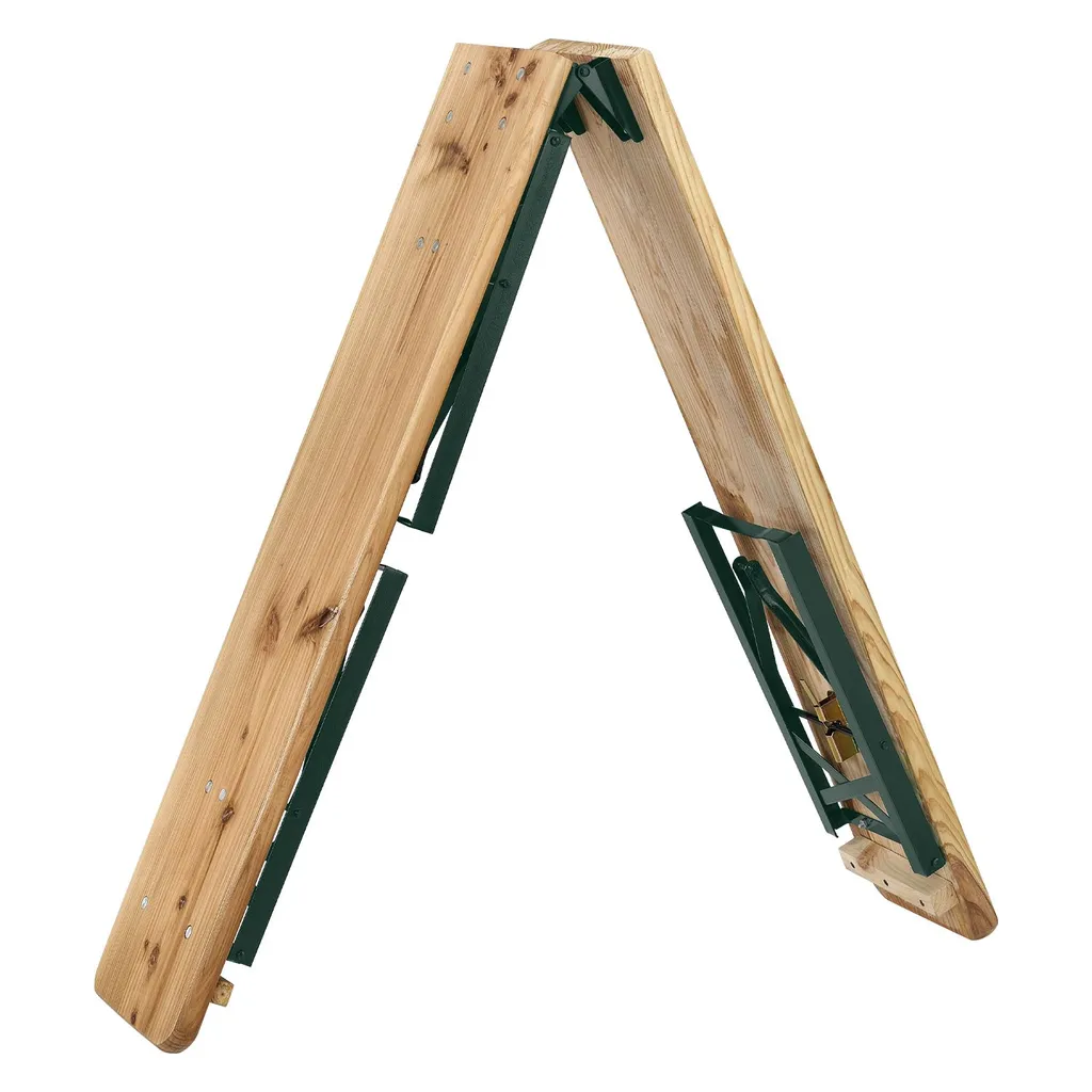 Juskys Bierzeltgarnitur 3-teilig Biertischgarnitur Mittig Klappbar 220 Cm - Gartenmöbel Set Aus Tannenholz Biertisch Bierbänke Festzeltgarnitur Natur 11 Juskys Bierzeltgarnitur 3-teilig Biertischgarnitur Mittig Klappbar 220 Cm - Gartenmöbel Set Aus Tannenholz Biertisch Bierbänke Festzeltgarnitur Natur – Bild 11