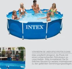 INTEX Frame Pool - Set Rondo Ø 366 X 76 Cm, Farbe: Blau; 128212NP -Grünwelt Exporteren Garten-Winkel bb1584309040dc3e0e59b737925a4f29