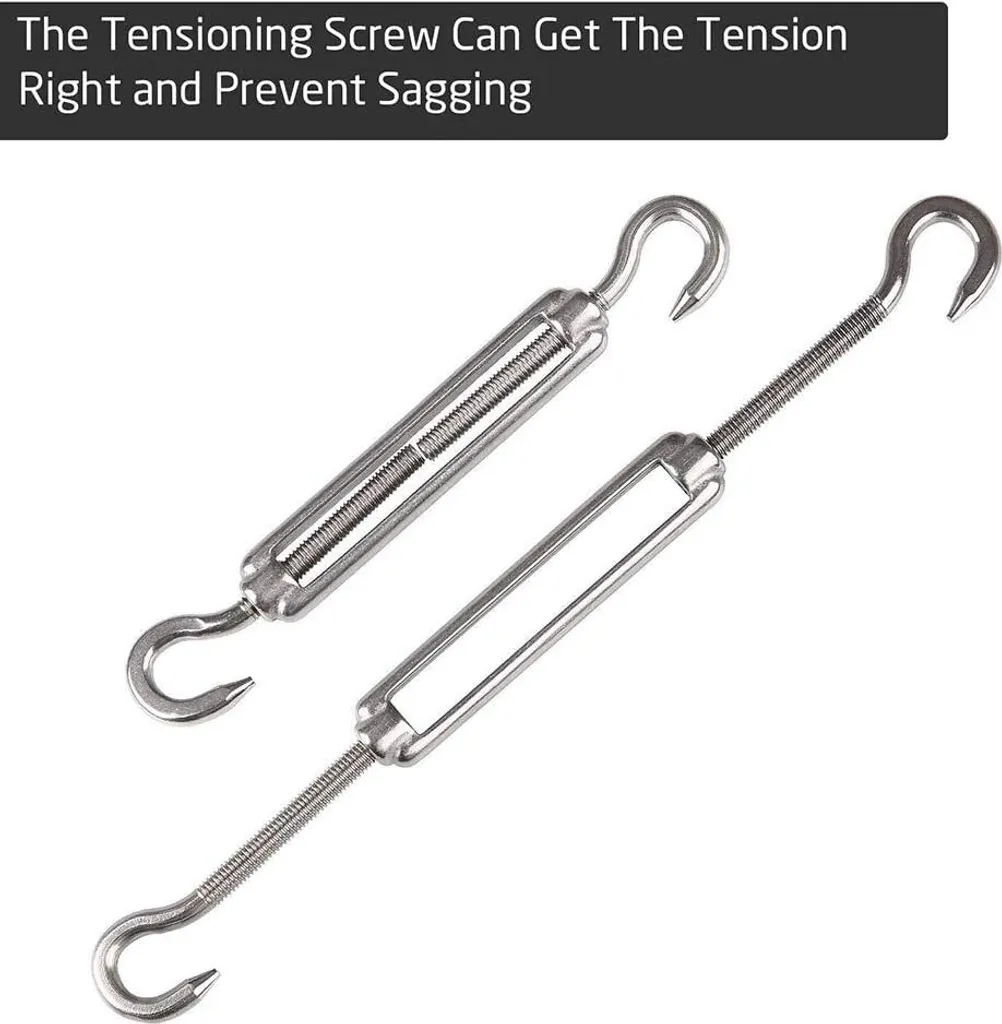 Sonnensegel Befestigungs Kit, Edelstahl Zubehör Montage Aufbau Set Für Viereck Und Dreieck Garten Awnings Mounting Assembly Set, Aufhängung Einfache Montage Für Garten Und Balkon 2 Sonnensegel Befestigungs Kit, Edelstahl Zubehör Montage Aufbau Set Für Viereck Und Dreieck Garten Awnings Mounting Assembly Set, Aufhängung Einfache Montage Für Garten Und Balkon – Bild 2