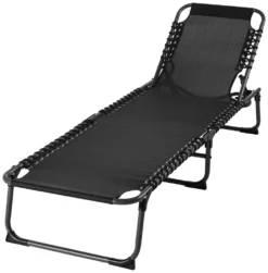 Countryside® 3-Bein-Liege Gummizug Campingliege Sonnenliege Gartenliege Strandliege