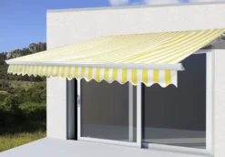 Elektrische Kassetten-Markise H122, Vollkassette Volant 4x3m Polyester Gelb/Weiß 27 Elektrische Kassetten-Markise H122, Vollkassette Volant 4x3m Polyester Gelb/Weiß -Grünwelt Exporteren Garten-Winkel bd6d0271ffa5d1c5a6439aec86817caa