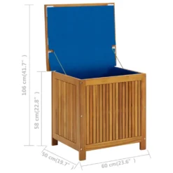VidaXL Garten-Aufbewahrungsbox 60x50x58 Cm Massivholz Akazie -Grünwelt Exporteren Garten-Winkel bd92346acf7f3503c6305309b43860d7