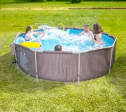 Summer Waves Stahlrahmen Aufstellpool Active Frame Braun Rund Ø 305x76 Cm -Grünwelt Exporteren Garten-Winkel bdded5366b2b624895ff664da2fb10a1