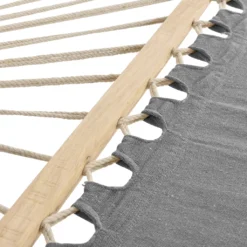 XXL Mehrpersonen Hängematte 200kg Grau Hängeliege Camping Outdoor [casa.pro] -Grünwelt Exporteren Garten-Winkel bf1007ce450a678a9801f0283b7cbc54
