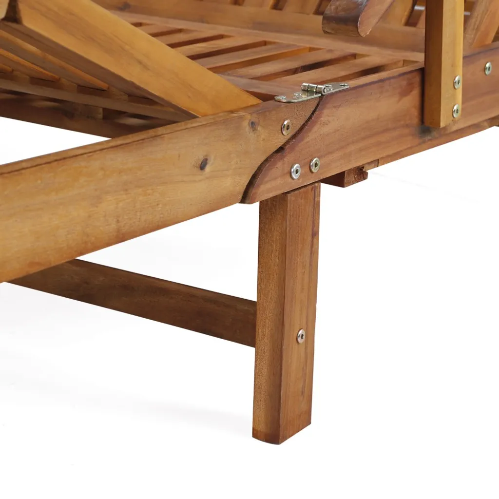 CHILLROI Verstellbare Sonnenliege Mit Beistelltisch - Akazienholz Gartenliege 16 CHILLROI Verstellbare Sonnenliege Mit Beistelltisch - Akazienholz Gartenliege – Bild 16