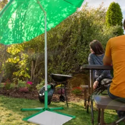 Relaxdays Platten Sonnenschirmständer Grün -Grünwelt Exporteren Garten-Winkel bf518c5f110efb200dc99b35981c919b