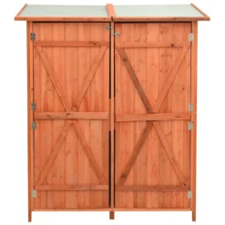 VidaXL Geräteschuppen 136x75x160 Cm Tanne Massivholz -Grünwelt Exporteren Garten-Winkel c13e9c78e6896080c98b02b697cffe61