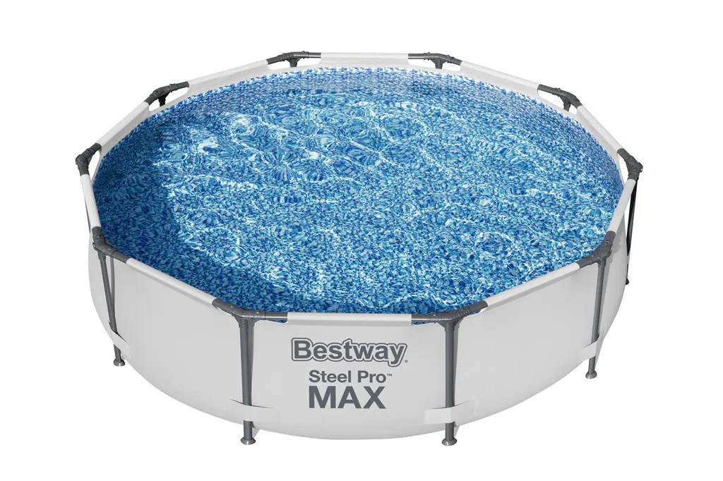 Bestway® Steel Pro MAX™ Frame Pool Ohne Pumpe Ø 305 X 76 Cm, Lichtgrau, Rund 20 Bestway® Steel Pro MAX™ Frame Pool Ohne Pumpe Ø 305 X 76 Cm, Lichtgrau, Rund – Bild 20