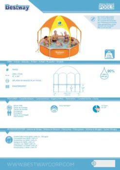 Bestway Splash In Shade Play Pool Schwimmbecken Planschbecken Kinder Baby 56432 9 Bestway Splash In Shade Play Pool Schwimmbecken Planschbecken Kinder Baby 56432 -Grünwelt Exporteren Garten-Winkel c196f2ffafc16e9244694102519a0393