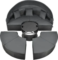 Juskys 2in1 XXL Polyrattan Sonneninsel & Sitzgruppe Puerto Plata – Set Mit Dach, Kissen, Tisch Und Hockern – Liegeinsel Lounge Wetterfest Garten 19 Juskys 2in1 XXL Polyrattan Sonneninsel & Sitzgruppe Puerto Plata – Set Mit Dach, Kissen, Tisch Und Hockern – Liegeinsel Lounge Wetterfest Garten -Grünwelt Exporteren Garten-Winkel c1dc5ba0304db679c6132701abcb2453