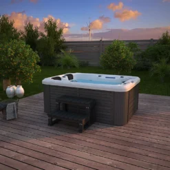 HOME DELUXE - Outdoor Whirlpool BEACH Plus Treppe Und Thermoabdeckung Außenpool Spa -Grünwelt Exporteren Garten-Winkel c2047ae5796f0a31b17fd455af2f783e
