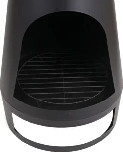 Gartenofen HWC-K90, Gartenkamin Terrassenkamin Terrassenofen, Schürhaken Feuerstelle 160x55cm Schwarz -Grünwelt Exporteren Garten-Winkel c2b1f078819251d368845384e00c2f18