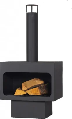 Premium Gartenkamin Terrassenofen Havanna Handgefertigt In EU Black Style