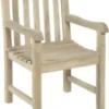 Garden Pleasure Armsessel Gartenstuhl Holzstuhl SOLO, Teak B-grade Unbehandelt