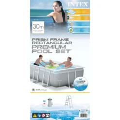 INTEX Swimmingpool-Set Prism Frame Rechteckig 300 X 175 X 80 Cm -Grünwelt Exporteren Garten-Winkel c2e46c6bf32104f531d8077e189a8228