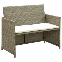 VidaXL 4-tlg. Garten-Lounge-Set Mit Auflagen Beige Poly Rattan 10 VidaXL 4-tlg. Garten-Lounge-Set Mit Auflagen Beige Poly Rattan -Grünwelt Exporteren Garten-Winkel c30a195411aa73064f3bb2a4ae1a0f1b