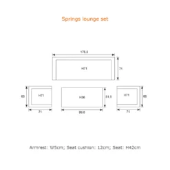 Garden Impressions Lounge Set Springs 4-teilig Matt Weiß Mintgrau 8 Garden Impressions Lounge Set Springs 4-teilig Matt Weiß Mintgrau -Grünwelt Exporteren Garten-Winkel c3fd1db63cc941619aa746b51d6be83c