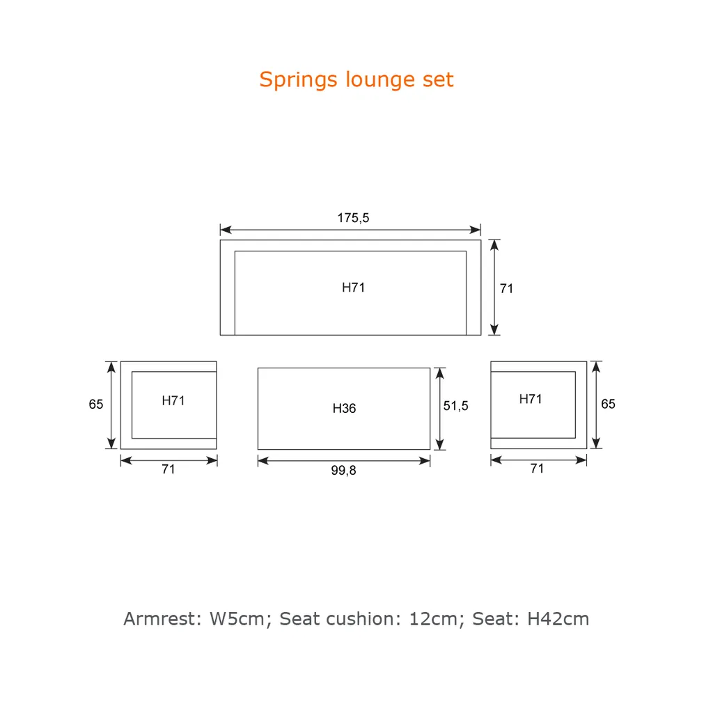 Garden Impressions Lounge Set Springs 4-teilig Matt Weiß Mintgrau 4 Garden Impressions Lounge Set Springs 4-teilig Matt Weiß Mintgrau – Bild 4