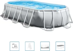 INTEX 26796GN Prism Frame Oval Pool 503 X 274 X 122 Cm -Grünwelt Exporteren Garten-Winkel c42b6e35c32dc109234429044096159e