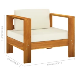VidaXL 7-tlg. Garten-Lounge-Set Mit Creme Auflagen Massivholz Akazie -Grünwelt Exporteren Garten-Winkel c4a98ac454de1e2a60ac98b45f7f2577