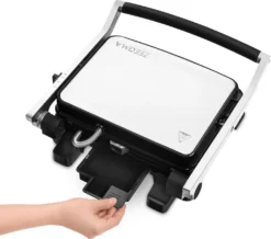 ZEEGMA Elektrischer Kontaktgrill Und Sandwichtoaster 2100W | Herausnehmbare Heizplatten, 2in1, 180 ° Klappbar, ILAG-Antihaftbeschichtung, Tropfschale, Akustische Benachrichtigungen, Timer, Die Möglichkeit Vom Waschen In Der Spülmaschine -Grünwelt Exporteren Garten-Winkel c50b4cc00f23eed2a3145cc56c25691f