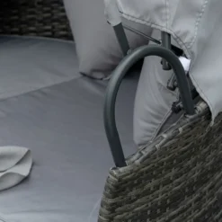 Outsunny Polyrattan Sonneninsel Mit Faltbarem Sonnendach Lounge Sonnenliege Gartenliege Garnitur Gartenset Grau 171 X 180 X 155 Cm -Grünwelt Exporteren Garten-Winkel c518987f7ded07907c2220f0d877ace4