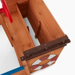 HOME DELUXE - Sandkasten MATSCHEKISTE - 160 X 78 X 103 Cm - , Piratenschiff, Sandkiste Mit Sonnendach, Aufklappbare Sitzbank, Spielzeug -Grünwelt Exporteren Garten-Winkel c5561957320a45164fcb361c50016c93