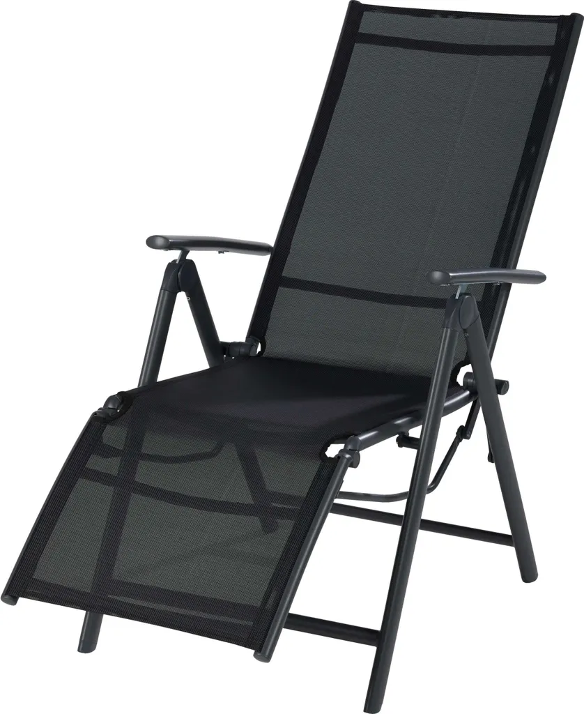 COUNTRYSIDE® Relaxsessel Houston, Alu, Schwarz/ Anthrazit 2 COUNTRYSIDE® Relaxsessel Houston, Alu, Schwarz/ Anthrazit – Bild 2