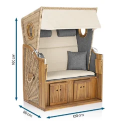 Hoberg Premium 2-Sitzer-Strandkorb Mit Bullaugen -Grünwelt Exporteren Garten-Winkel c5a6c80f0730e053083d53ff7c7d2a97