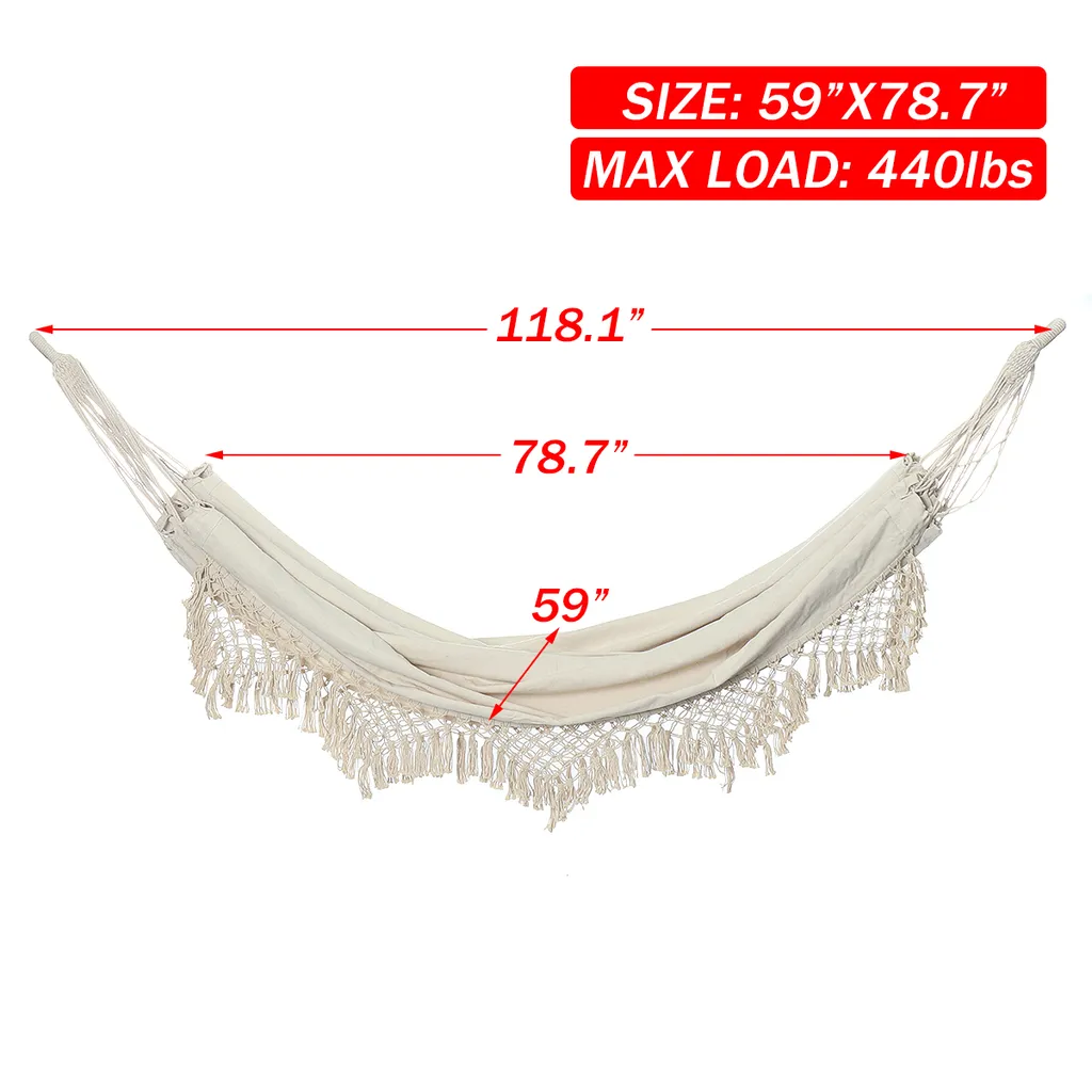 SNAILHOME Makramee Hängematte Hängestuhl Hängesitz Hängeschaukel Sessel 200KG 150*200cm 6 SNAILHOME Makramee Hängematte Hängestuhl Hängesitz Hängeschaukel Sessel 200KG 150*200cm – Bild 6