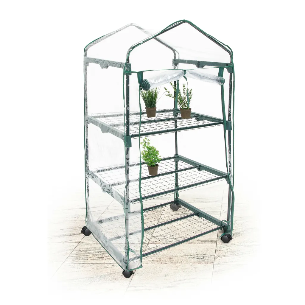 Relaxdays Gewächshaus Mit Rollen Und 3 Etagen 1 Relaxdays Gewächshaus Mit Rollen Und 3 Etagen