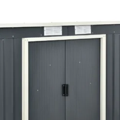 Juskys Metall Gerätehaus M Mit Pultdach, Schiebetür & Fundament - 4m³ - 213×130×173 Cm - Anthrazit - Geräteschuppen Gartenhaus Garten Schuppen 18 Juskys Metall Gerätehaus M Mit Pultdach, Schiebetür & Fundament - 4m³ - 213×130×173 Cm - Anthrazit - Geräteschuppen Gartenhaus Garten Schuppen -Grünwelt Exporteren Garten-Winkel c629d6f6cbc175f722524ca281de054a