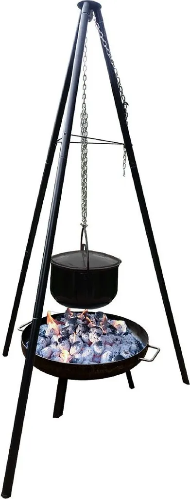 Grill Schwenkgrill Feuerschale Mit Topf Und 2 Flammlachs-Haltern 2341 3 Grill Schwenkgrill Feuerschale Mit Topf Und 2 Flammlachs-Haltern 2341 – Bild 3