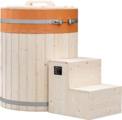 HOME DELUXE - Cold Tub / Badefass (180cm) ARUM - Aus Nordischer Fichte, Mit Integriertem Sitz I Badebottich, Eispool 23 HOME DELUXE - Cold Tub / Badefass (180cm) ARUM - Aus Nordischer Fichte, Mit Integriertem Sitz I Badebottich, Eispool -Grünwelt Exporteren Garten-Winkel c85d52fbff159c44842da8d16a8f00b9