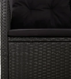 VidaXL Gartenbank Mit Liegefunktion & Kissen Schwarz 173cm Poly Rattan -Grünwelt Exporteren Garten-Winkel c8af72855e300a086f9ce5c3c9f92c27