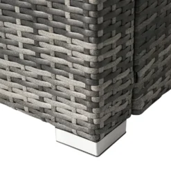 Merax Gartenlounge-Set Für 4-5 Personen, Gartenmöbel Set Polyrattan Sitzgruppe Balkonset Gartenlounge Mit Tisch Und Kissen Für Garten, Terasse Und Balkon, 181 X 181 X 66 Cm, Grau -Grünwelt Exporteren Garten-Winkel c950acb11b943e6cbe95dc240139f9b4