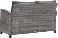 VidaXL 2-Sitzer-Gartensofa Mit Kissen Grau 124 Cm Poly Rattan -Grünwelt Exporteren Garten-Winkel c991c503fb2b71b757bd15488be5f250