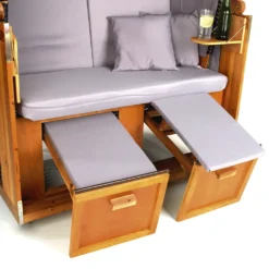 Strandkorb Ostsee XXL Hoberg Volllieger Gartenliege 2-Sitzer Fichte Verstellbar -Grünwelt Exporteren Garten-Winkel c9b0a8398bc999bfd8a75b77e649a459