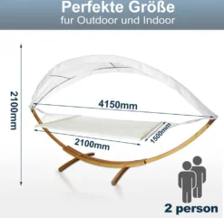 EINFEBEN Hängematte Wetterfestem Hängematten Stabhängematte Outdoor Holz Mit Gestell XXL Garten Hängemattengestell 2 Personen 410cm Gartenliege Liege 9 EINFEBEN Hängematte Wetterfestem Hängematten Stabhängematte Outdoor Holz Mit Gestell XXL Garten Hängemattengestell 2 Personen 410cm Gartenliege Liege -Grünwelt Exporteren Garten-Winkel ca0ca4cbb31b3dee8d1c960b50267b9c