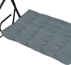 Outsunny Auflagen-Set Für Hollywoodschaukel 170 Cm Stuhlkissen Schaukelauflage Sitzkissen Gartenschaukel Gartenpolster Rückenkissen Seitenkissen Dunkelgrau -Grünwelt Exporteren Garten-Winkel ca125d11e26bd68c02ca476e69cd8c30