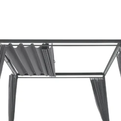 Juskys Doppel Loungebett Kreta - Gartenliege Für 2 Personen - Dach & Rückenlehne Verstellbar - Sonnenliege Für Terrasse, Garten & Balkon - Liege Grau -Grünwelt Exporteren Garten-Winkel ca257dddcc23eadcb603cae94592730d