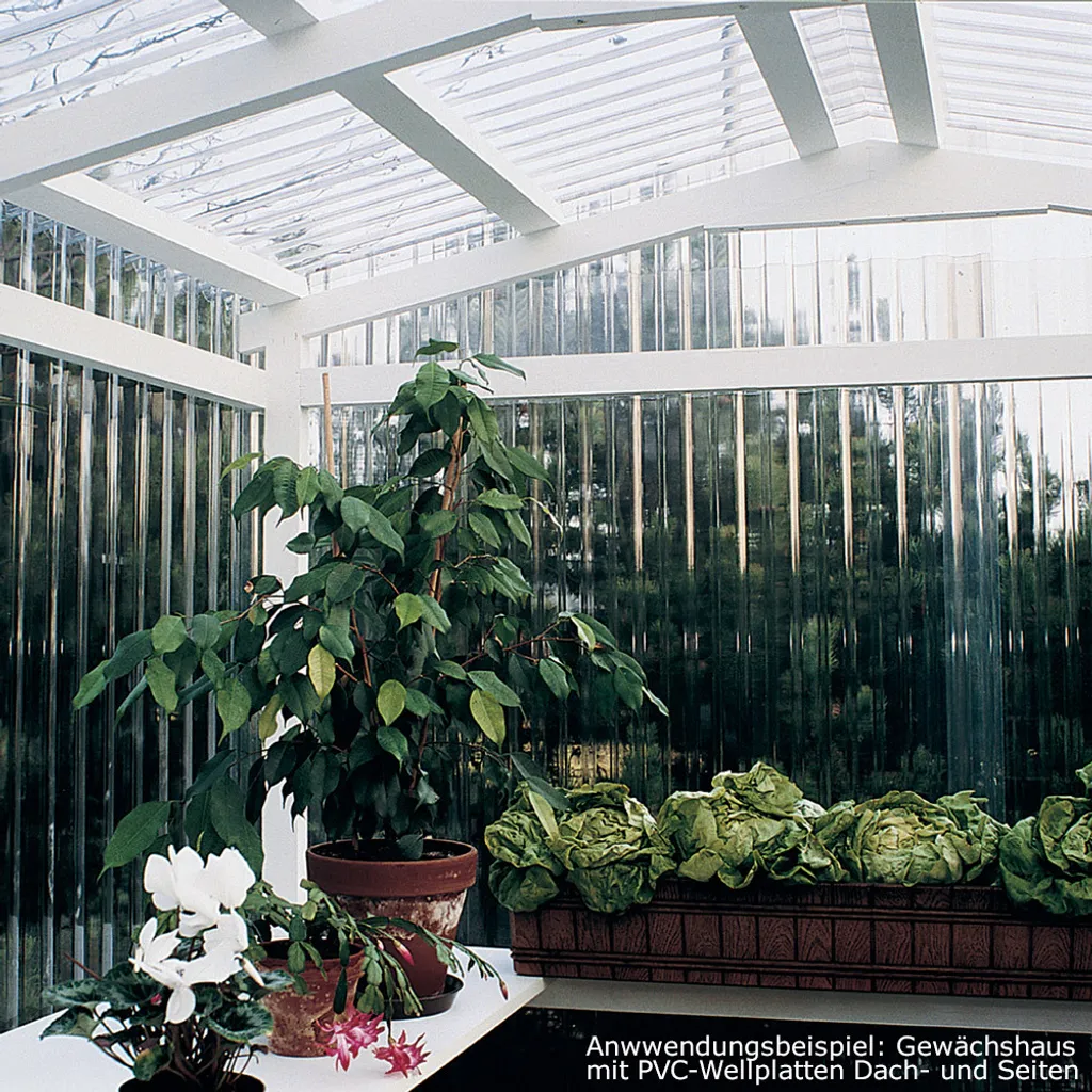 Dachplatten-Set 3x3 M, PVC-Welldachplatten Profil 76/18 Mm, Farblos Klar 2 Dachplatten-Set 3x3 M, PVC-Welldachplatten Profil 76/18 Mm, Farblos Klar – Bild 2