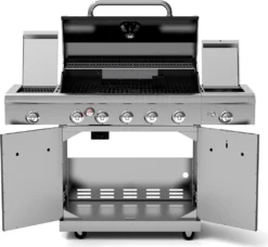 Nexgrill Gasgrill 5 Brenner Deluxe Mit Heckbrenner, Seitenkochfeld Und Seitenbrenner -Grünwelt Exporteren Garten-Winkel ca71a8e23923b0f3c9e1b54b95a440cb