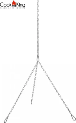 CookKing 121476 Dreibein Schwenkgrill 180cm Mit Edelstahltopf 14 L + Kurbel -Grünwelt Exporteren Garten-Winkel cac219126968497d09d79809a6986d52