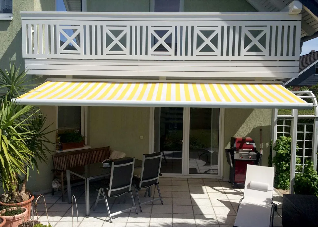 Elektrische Kassettenmarkise H124, Markise Vollkassette 5x3m Polyester Anthrazit 19 Elektrische Kassettenmarkise H124, Markise Vollkassette 5x3m Polyester Anthrazit – Bild 19