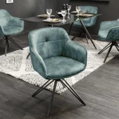 Invicta Stuhl Euphoria Petrol Samt Drehbar -Grünwelt Exporteren Garten-Winkel cb2ae600a966f11f0a6716b758ead987