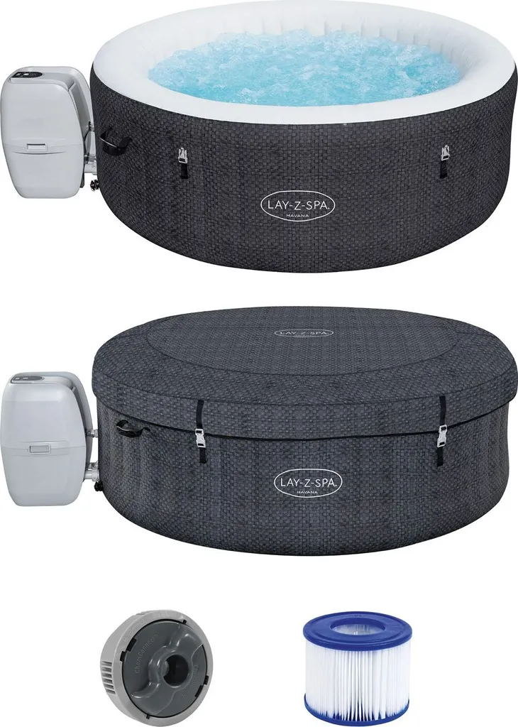 Bestway® LAY-Z-SPA® WLAN-Whirlpool Havana AirJet™ Ø 180 X 66 Cm, Rund 12 Bestway® LAY-Z-SPA® WLAN-Whirlpool Havana AirJet™ Ø 180 X 66 Cm, Rund – Bild 12