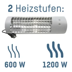HyCell Wandheizstrahler Heizstrahler Zur Wandmontage Mit 2 Heizstufen (600W Oder 1200W) 11 HyCell Wandheizstrahler Heizstrahler Zur Wandmontage Mit 2 Heizstufen (600W Oder 1200W) -Grünwelt Exporteren Garten-Winkel ccaed8c6700d780b2727ee0e1d3ce15c