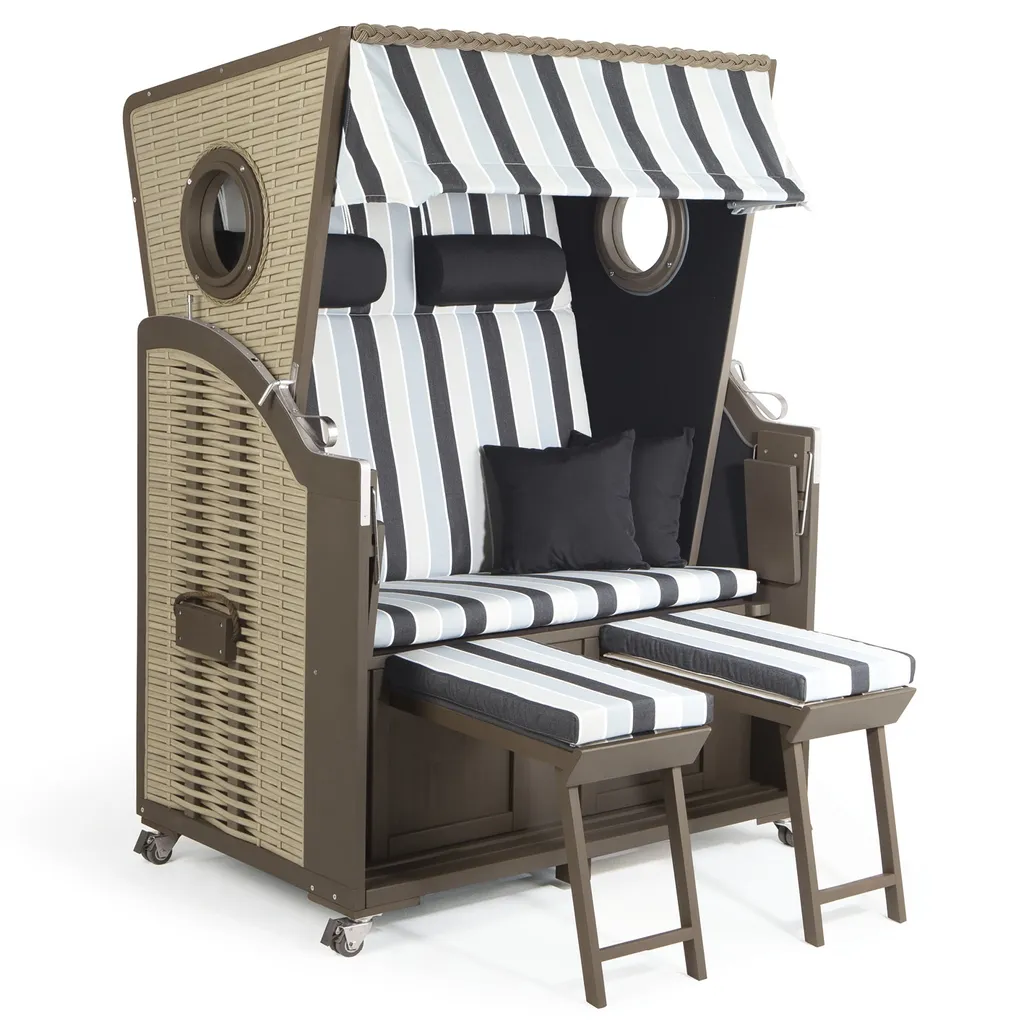 Hoberg 2-Sitzer-Strandkorb Mit Bullaugen - 120 X 80 X 160 Cm Strandkorb 2 Sitzer Holz Gartenliege Robust Hochwertig Ostsee Bullauge Vollieger 14 Hoberg 2-Sitzer-Strandkorb Mit Bullaugen - 120 X 80 X 160 Cm Strandkorb 2 Sitzer Holz Gartenliege Robust Hochwertig Ostsee Bullauge Vollieger – Bild 14